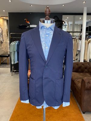 Veste droite bleu