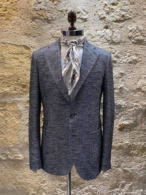 Veste coupe droite grise