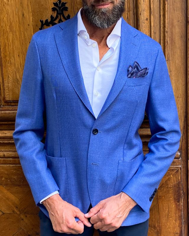 Veste bleu en laine