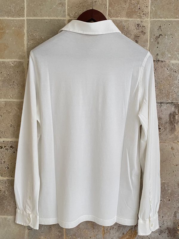 Polo blanc manches longues