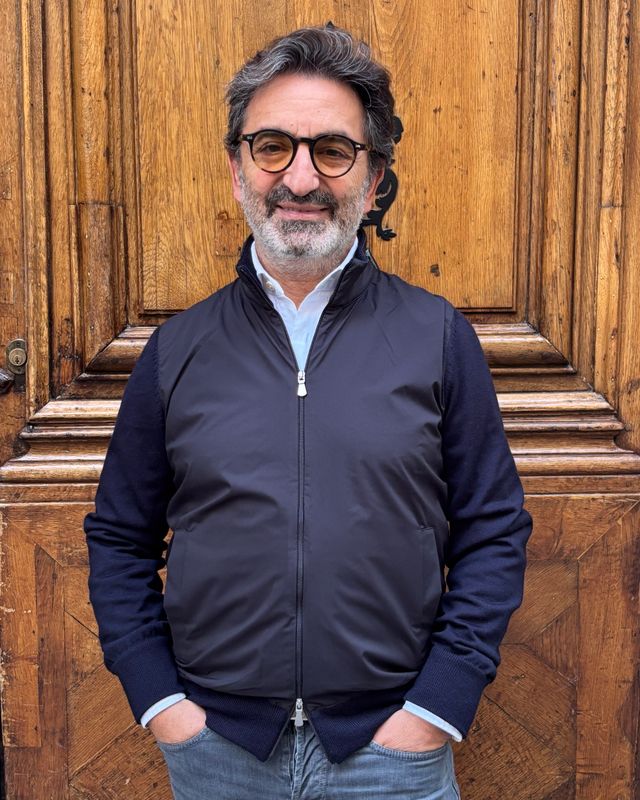 Gilet zippé bi-matière