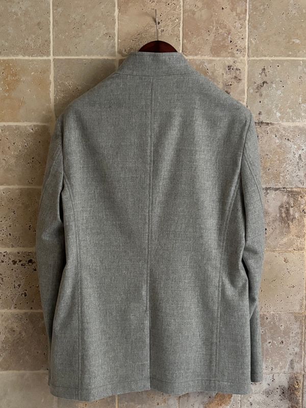 Veste col officier grise