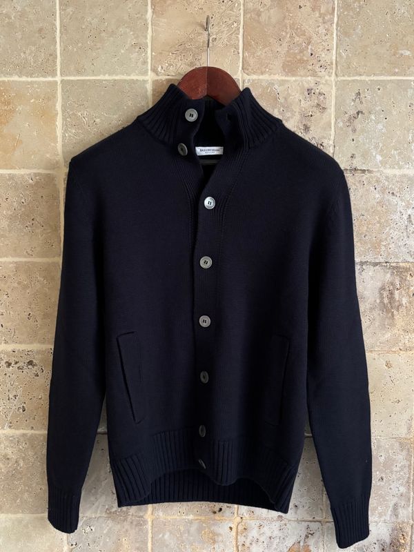 Gilet bleu boutonné