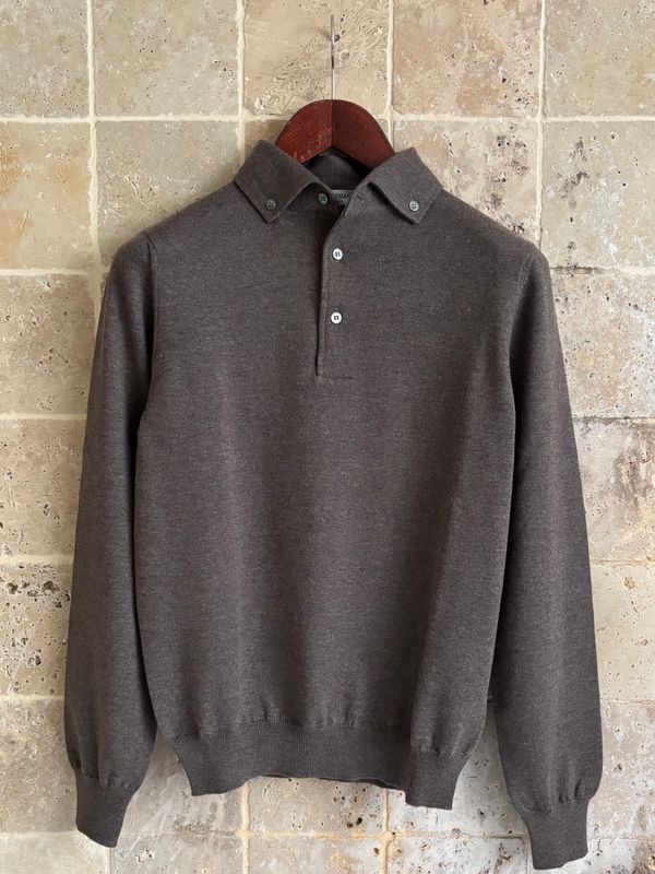 Pull Polo taupe
