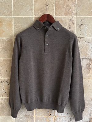 Pull Polo taupe