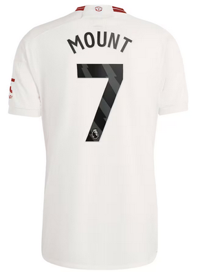 MOUNT Manchester United 23/24 Third White Jersey for Men