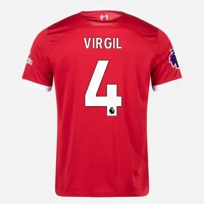 VIRGIL Liverpool 23/24 Home Red Jersey for Men