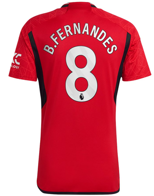 B. FERNANDES Manchester United 23/24 Home Red Jersey for Men
