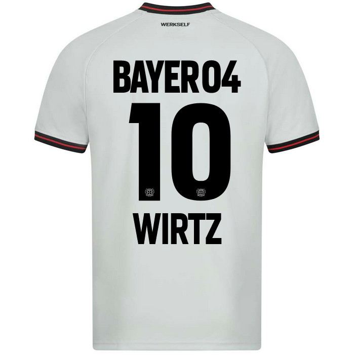 WIRTZ #10 Bayer 04 Leverkusen 23/24 AWAY Soccer Jersey for Men