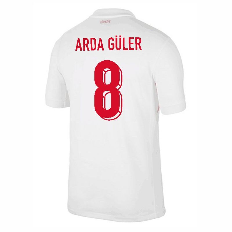 Arda Guler Turkey 24/25 Home White Jersey for Men