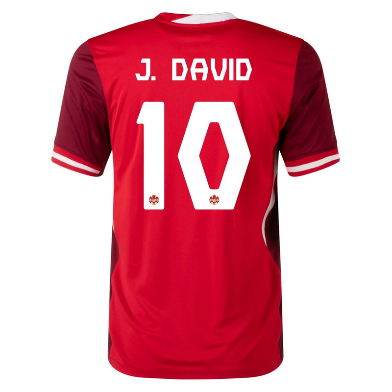 Canada 24/25 Home Jersey For Men J. DAVID #10