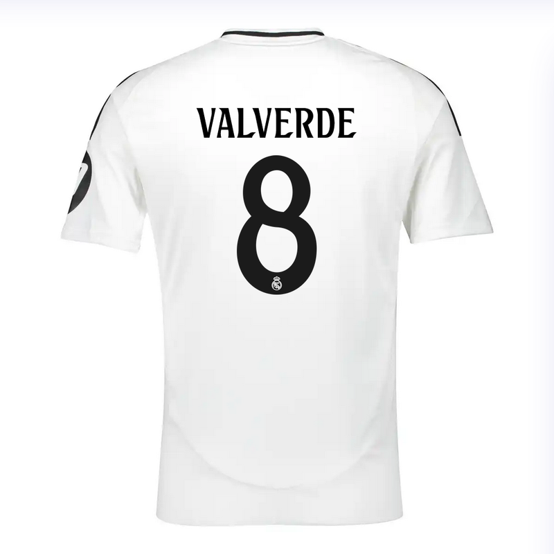 Real Madrid 24/25 Home Soccer Jersey Valverde #8