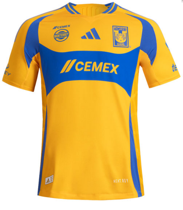 Men's Tigres UANL 24/25 Home Soccer Stadium Replica Jersey