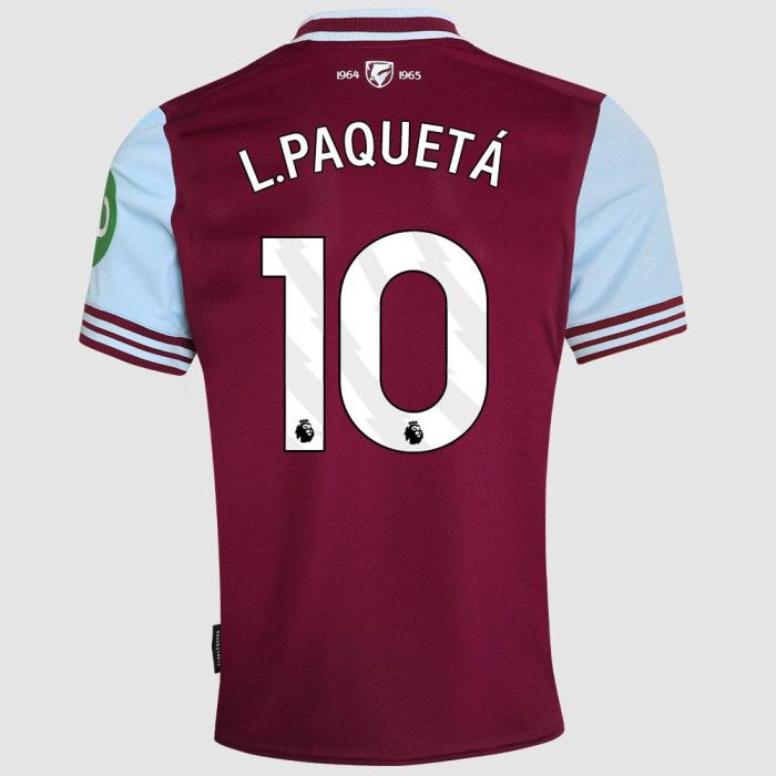 Men's West Ham United 24/25 Home Soccer Jersey Lucas Paquetá