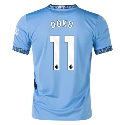 Men's Manchester City 24/25 Home Jersey Jeremy Doku