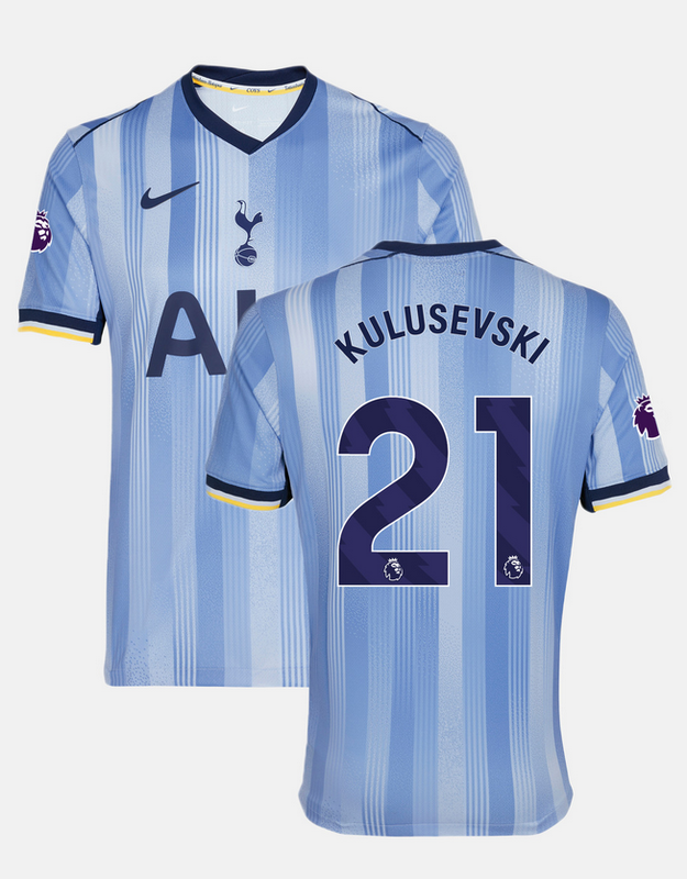 Men's Tottenham 24/25 Away Jersey Dejan Kulusevski