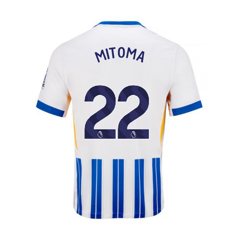 Men's Brighton & Hove Albion 24/25 Home Soccer Jersey MITOMA #22