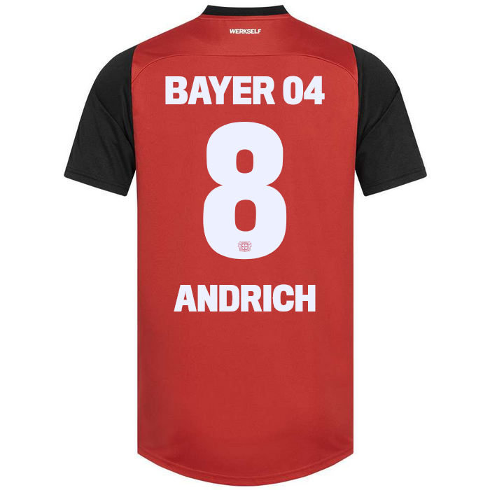 Men's Bayer 04 Leverkusen 24/25 Home Soccer Jersey ANDRICH