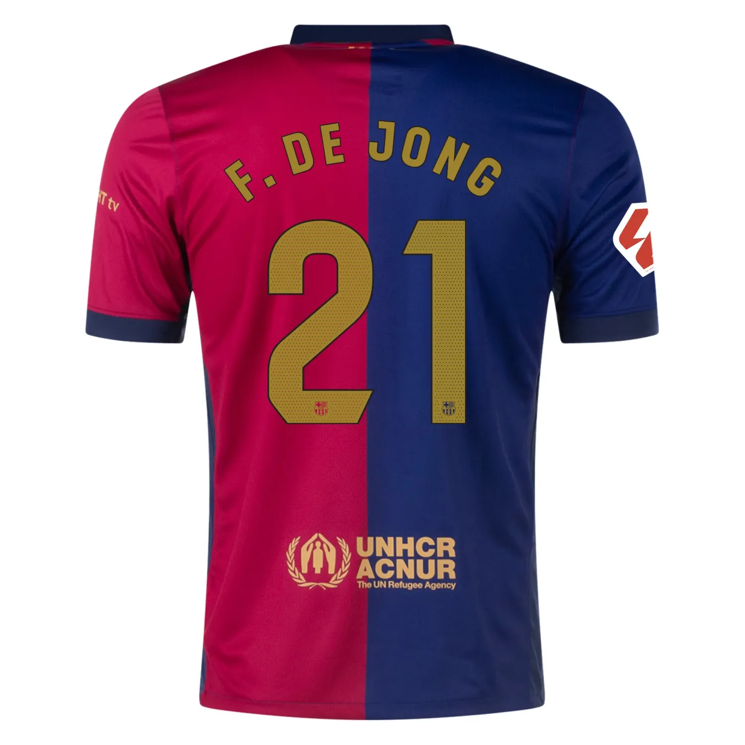 Men's FC Barcelona 24/25 Home Soccer Jersey F. DE JONG