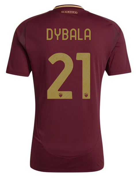 Men's 24/25 AS Roma Home Soccer Jersey DYBALA