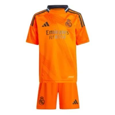 Real Madrid Away Orange 24/25 Kids Soccer Kit