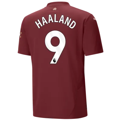 Men's Manchester City 24/25 Third Maroon Jersey ERLING HAALAND