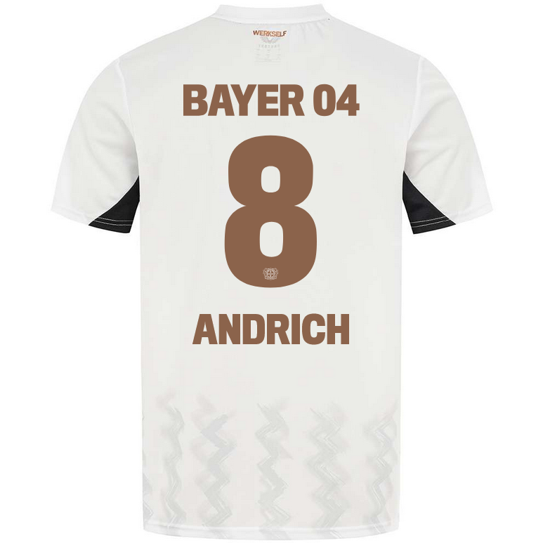 Men's Bayer 04 Leverkusen 24/25 Away White Soccer Jersey ANDRICH