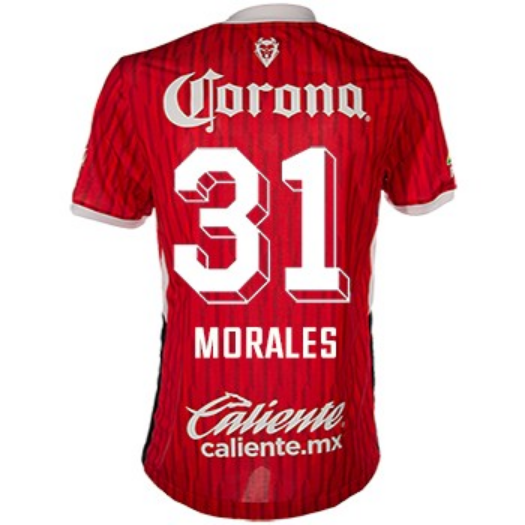 Men's Deportivo Toluca F.C. 24/25 Home Soccer Jersey MORALES