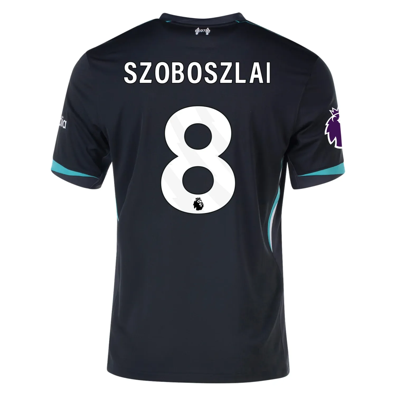 Men's Liverpool 24/25 Away Black Soccer Jersey SZOBOSZLAI