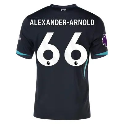 Men's Liverpool 24/25 Away Black Soccer Jersey ALEXANDER-ARNOLD