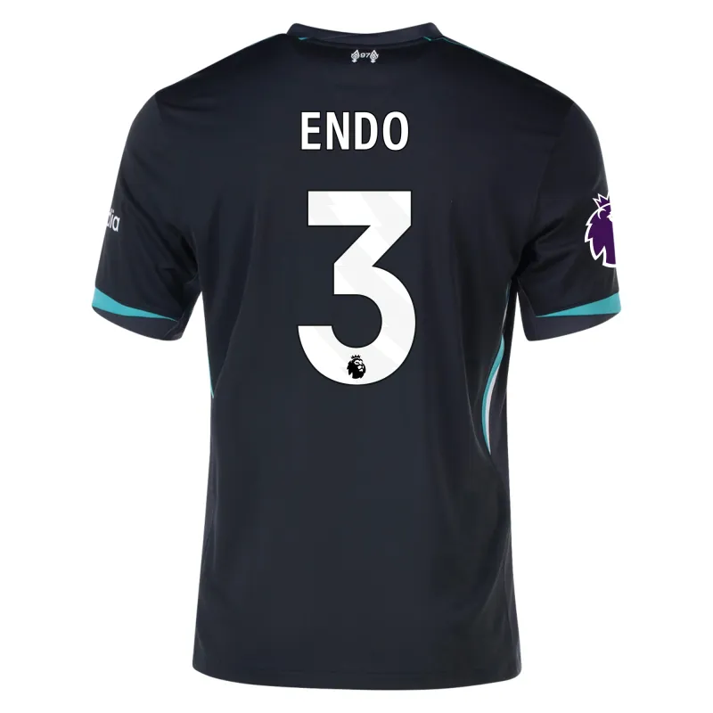 Men's Liverpool 24/25 Away Black Soccer Jersey ENDO