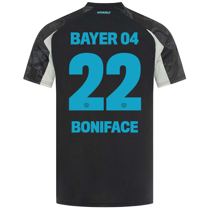 Men's Bayer 04 Leverkusen 24/25 Third Black Soccer Jersey BONIFACE