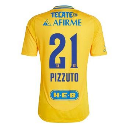 Men's Tigres UANL 24/25 Home Soccer Jersey PIZZUTO