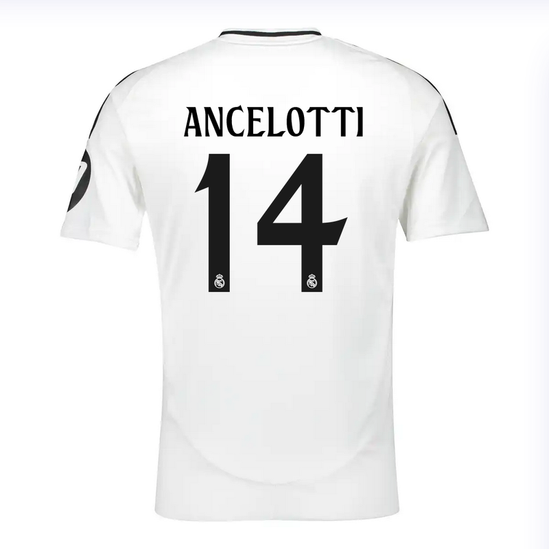 Real Madrid 24/25 Home Soccer Jersey Ancelotti #14