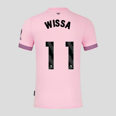 Men's Brentford FC 24/25 Away Pink Soccer Jersey WISSA