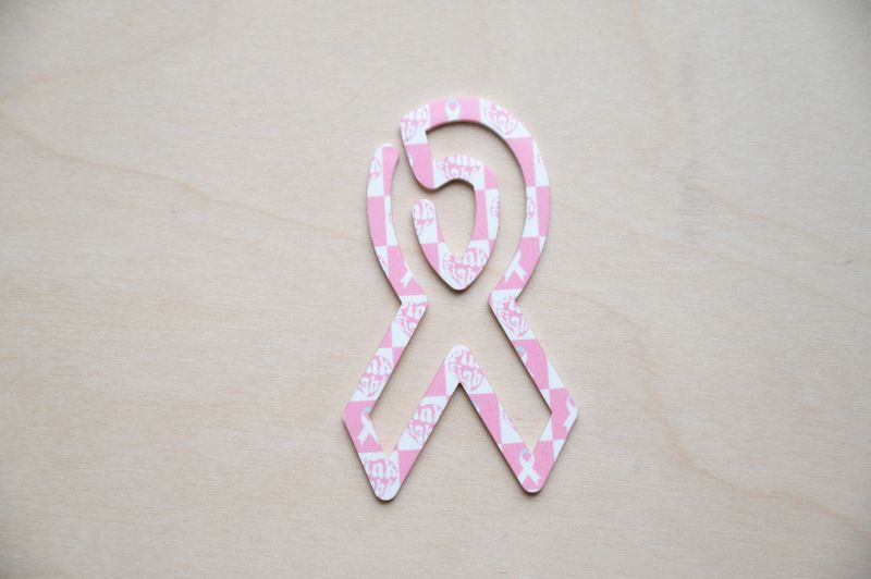 Acrylic AWARENESS RIBBON paper clip