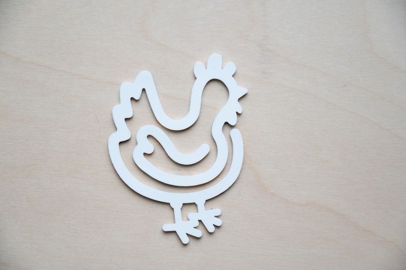Acrylic CHICKEN paper clip