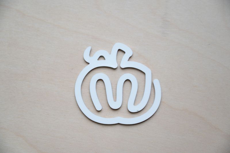 Acrylic PUMPKIN paper clip