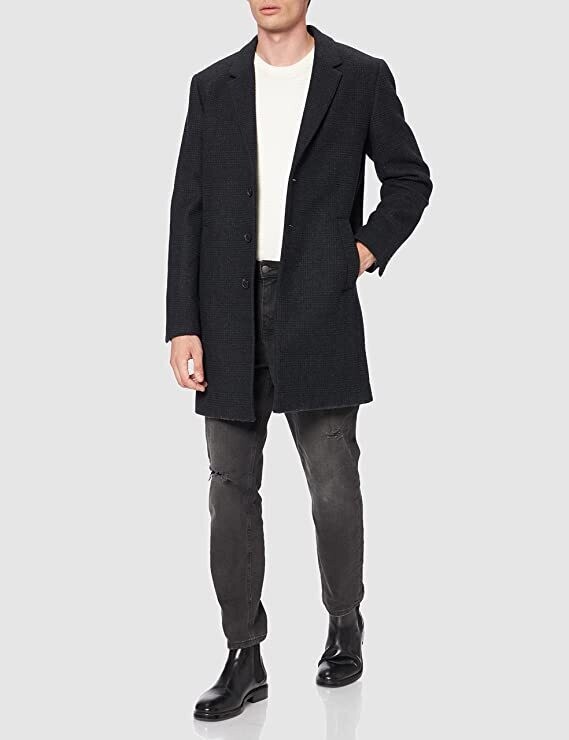Jack &amp; Jones Men&#39;s Jjemoulder Wool Coat Sn