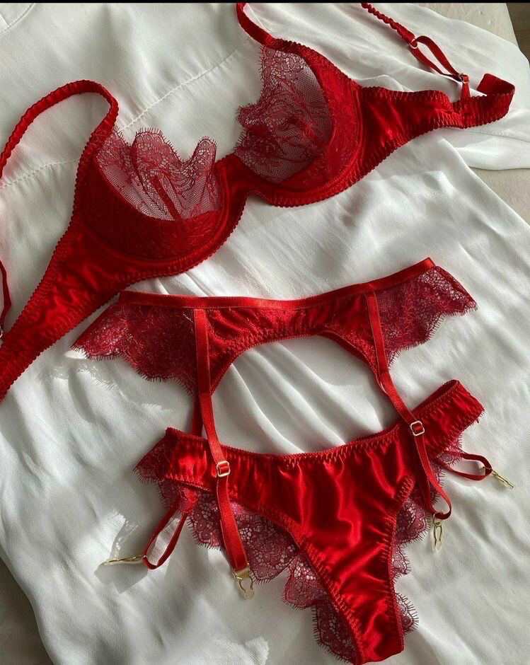 Lencería roja sexi todos tipo de tallas