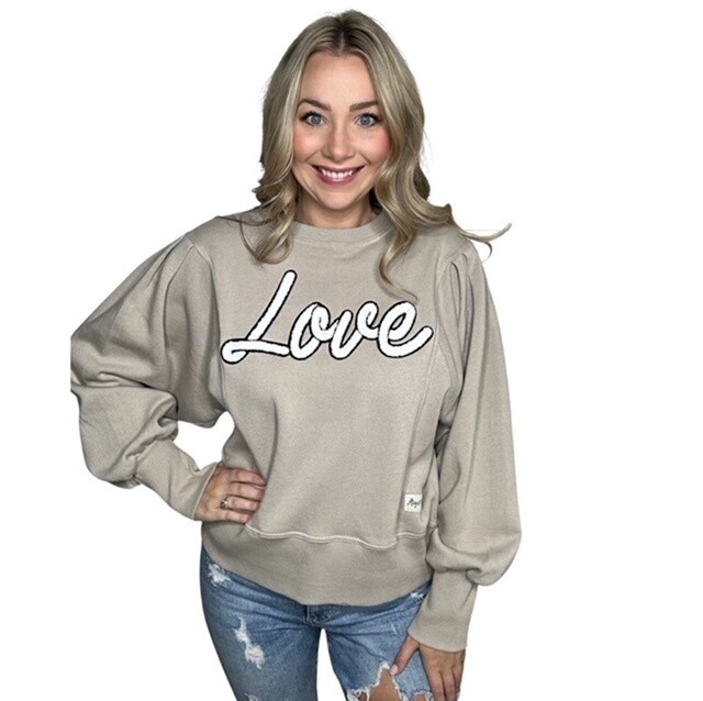 Tan LOVE Sweatshirt