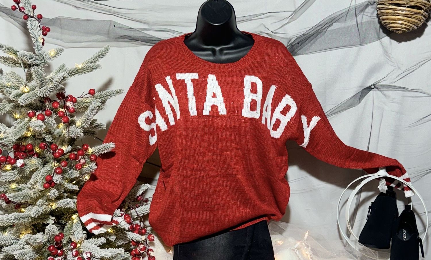 Santa baby sweater