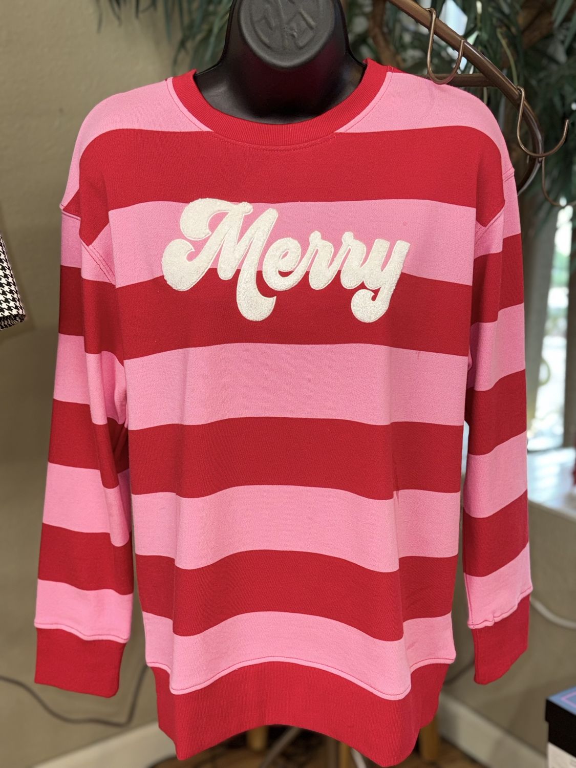 Merry Stripe Sweatshirt