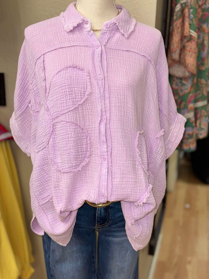 Lavender Dolman SlVS Flower Patch