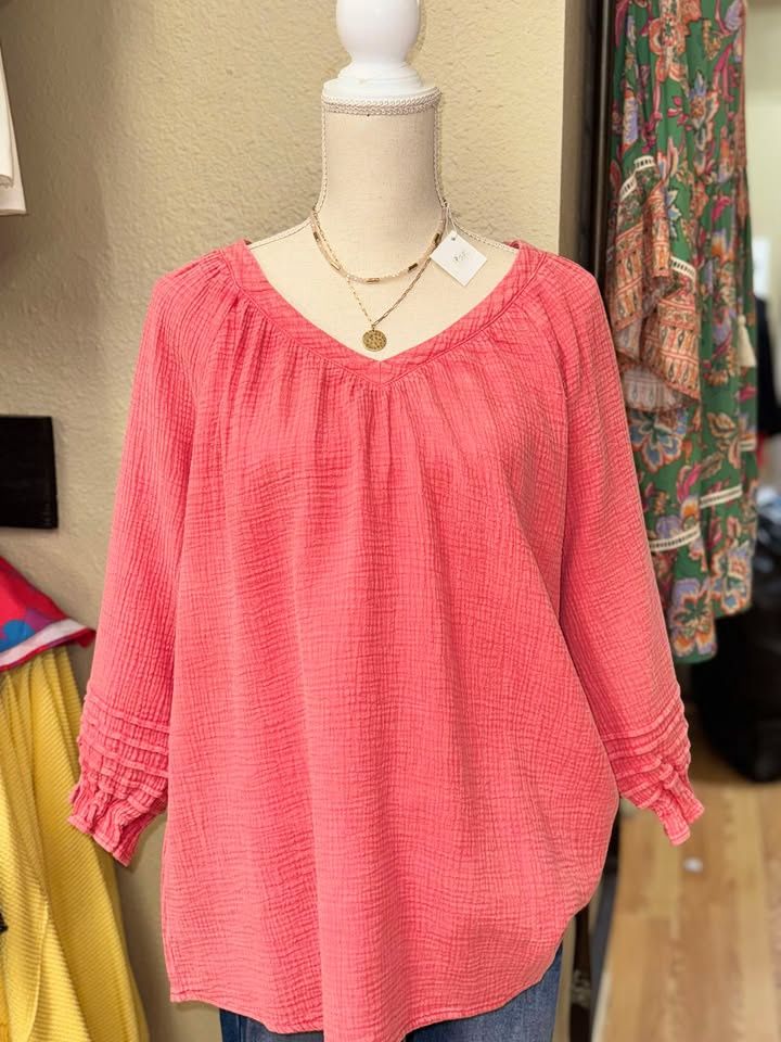 Watermelon Elbow SLVS Mineral Wash