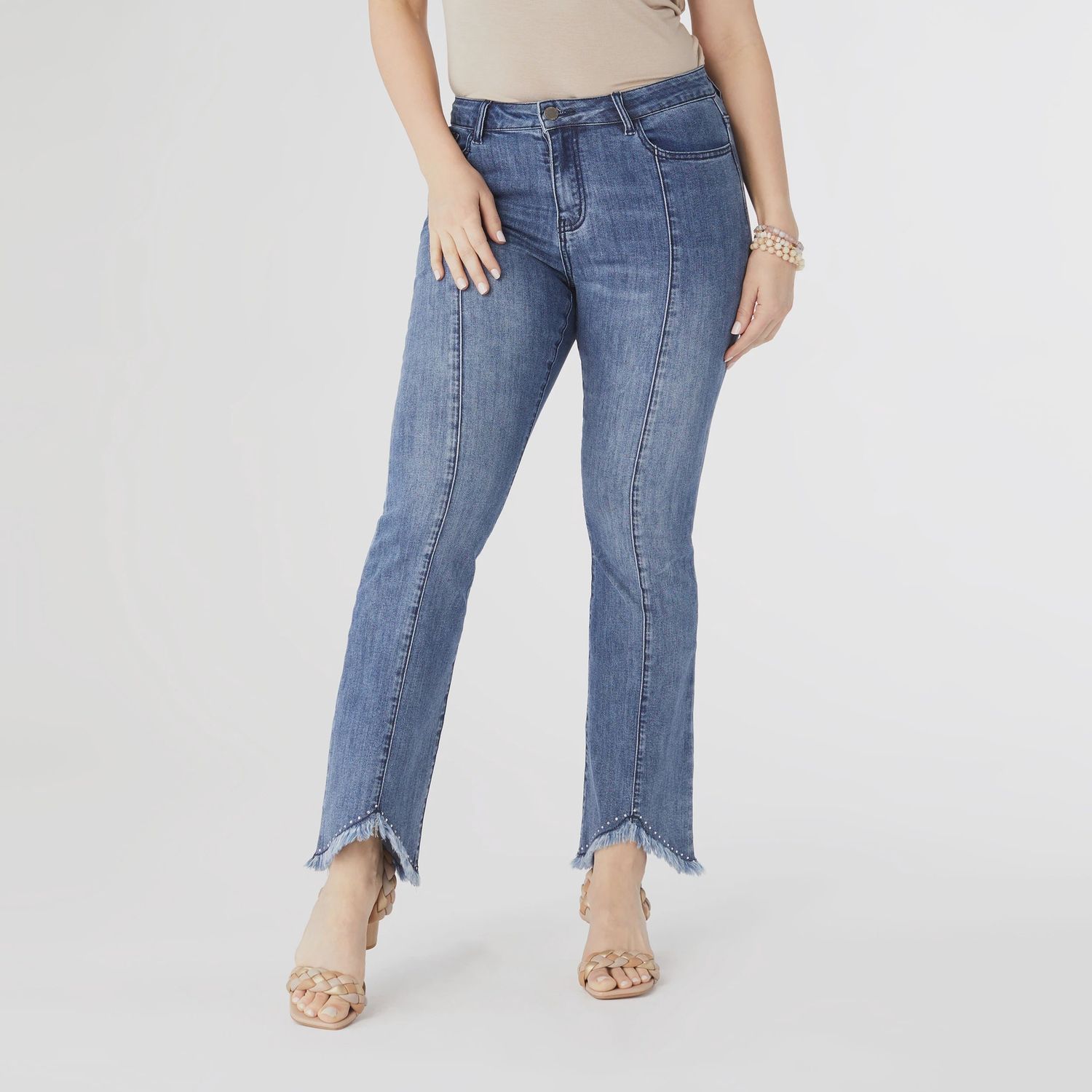 Bambu Soft Flare with Fringe Notched Bottom