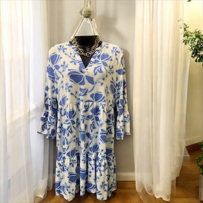 Blue Lagoona Blossom Dress
