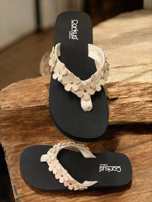 No Running Flower Flip Flop