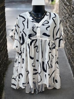 Swirl Print Tunic
