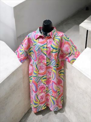 Pink Multi Print Short Dress